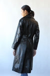 Cat Long Leather Jacket S/M