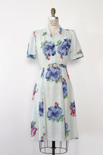 Betty Hartford Hibiscus Linen Dress S/M