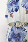 Betty Hartford Hibiscus Linen Dress S/M