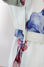 Betty Hartford Hibiscus Linen Dress S/M