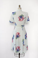 Betty Hartford Hibiscus Linen Dress S/M