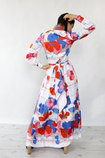 Anne Fogarty Floral Maxi Dress XS/S