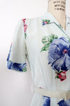 Betty Hartford Hibiscus Linen Dress S/M
