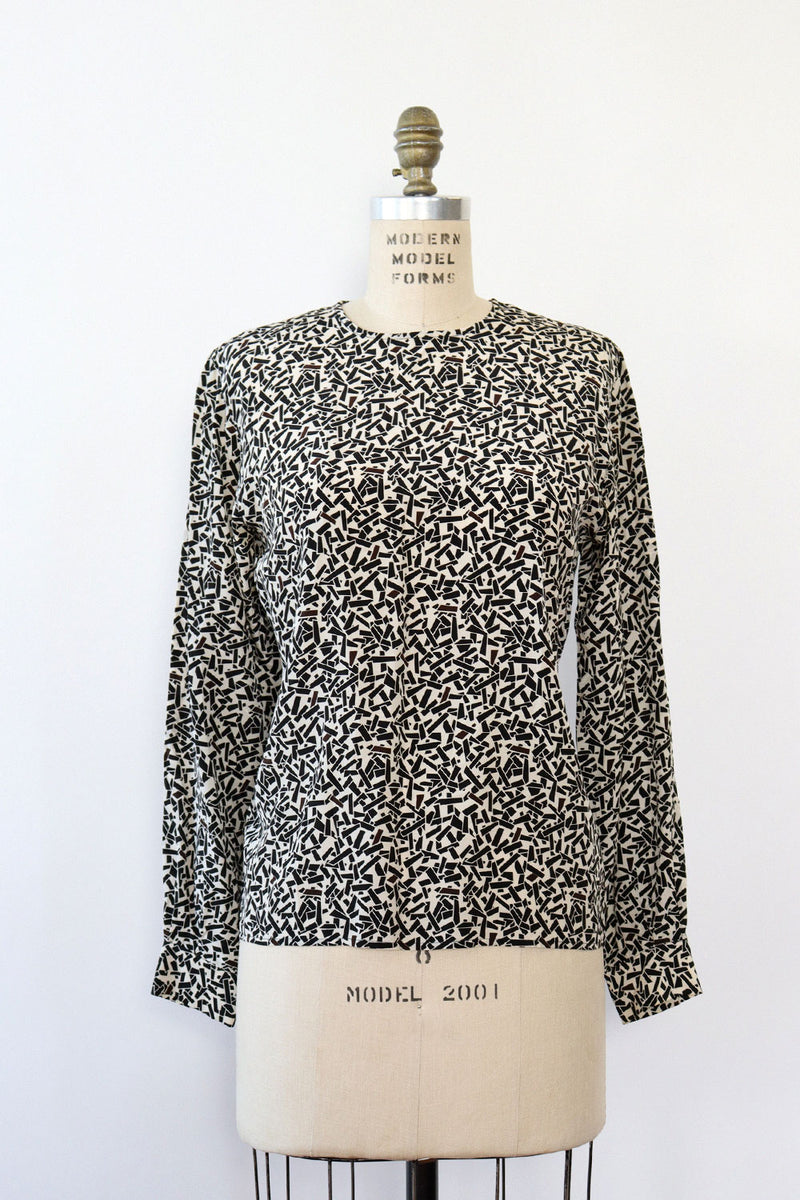 Silk Dash Blouse S