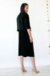 Ivy Silk Velvet & Lace 1920s Dress S/M