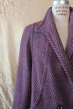 Avoca Wool Chevron Slouch Coat XS/S