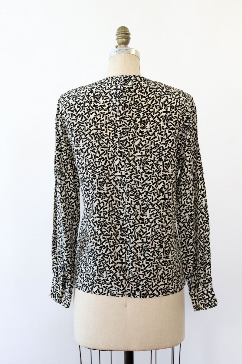 Silk Dash Blouse S