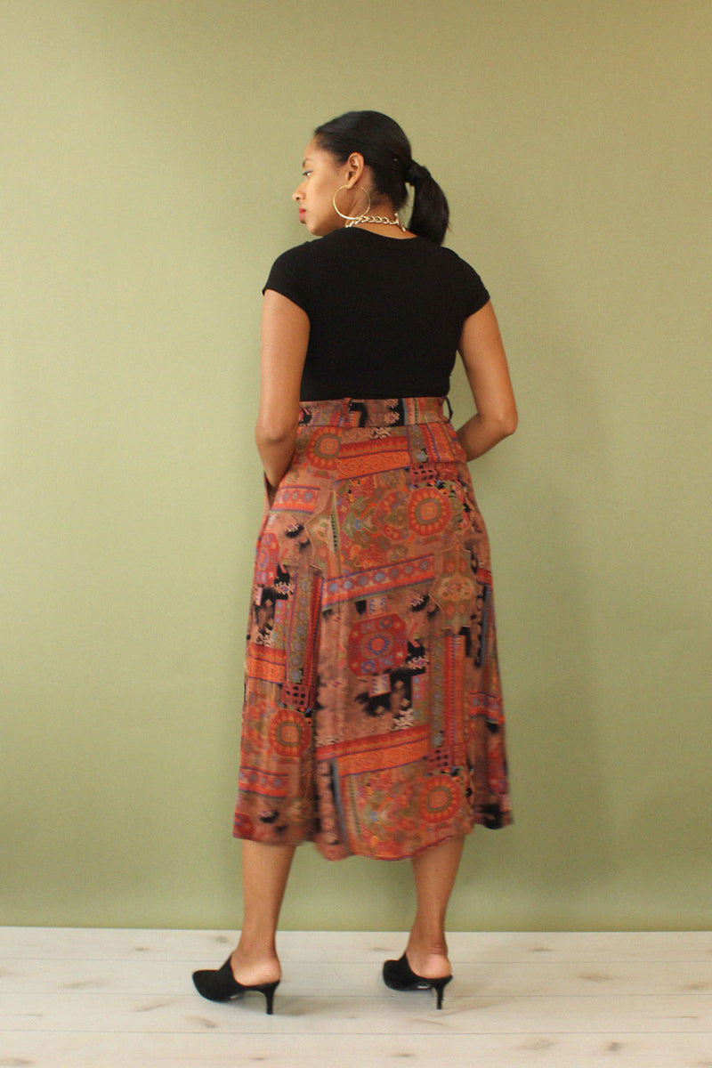 Tobria Printed Skirt L