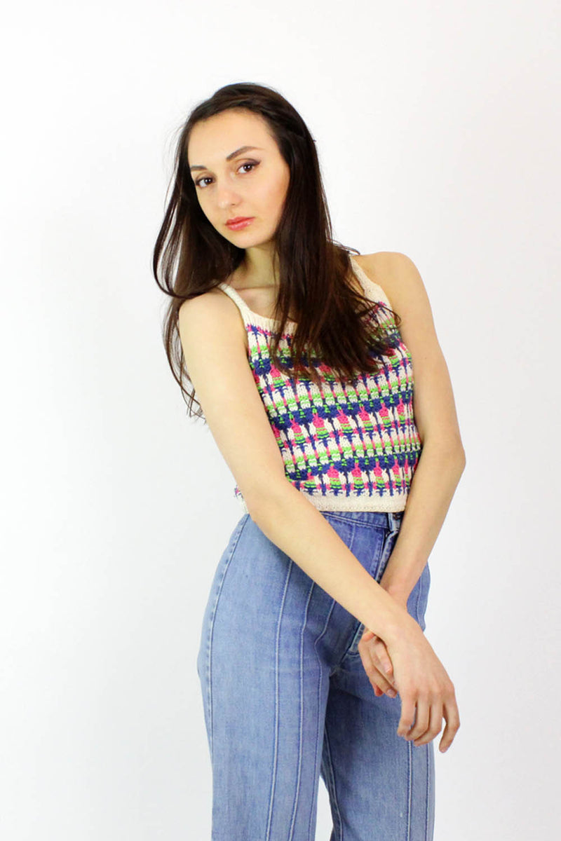 Knit Cropped Tank XS