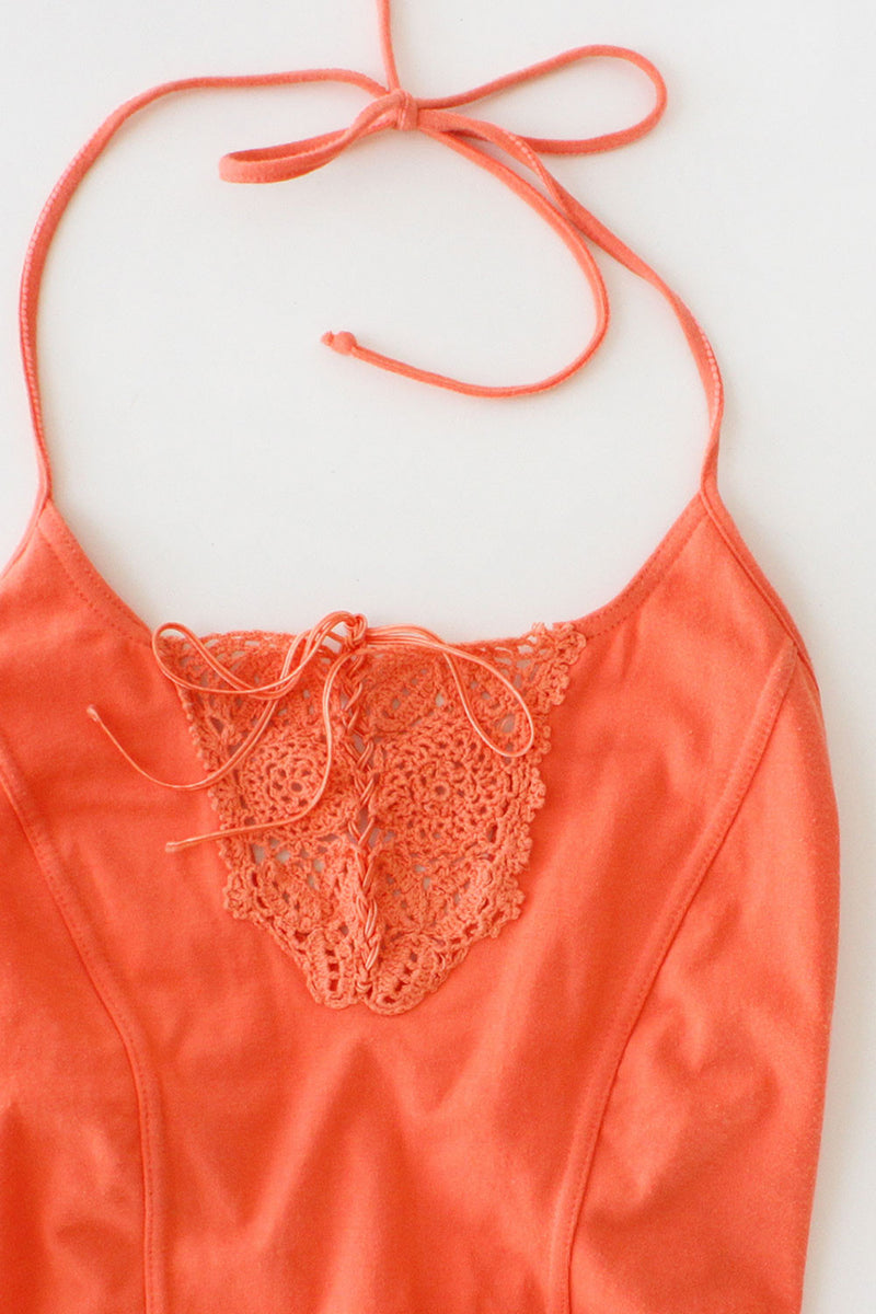 Persimmon Crochet Bodysuit S/M