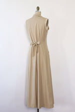 Raw Silk Tan Tea Dress M