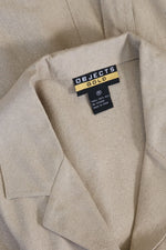 Raw Silk Tan Tea Dress M