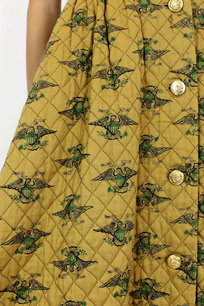 Mr. Mort Quilted Deep-V Dress XS