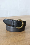 Charcoal Leather Belt