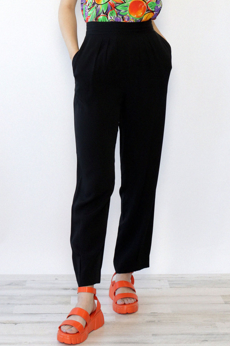 Pleated Waist Slacks M