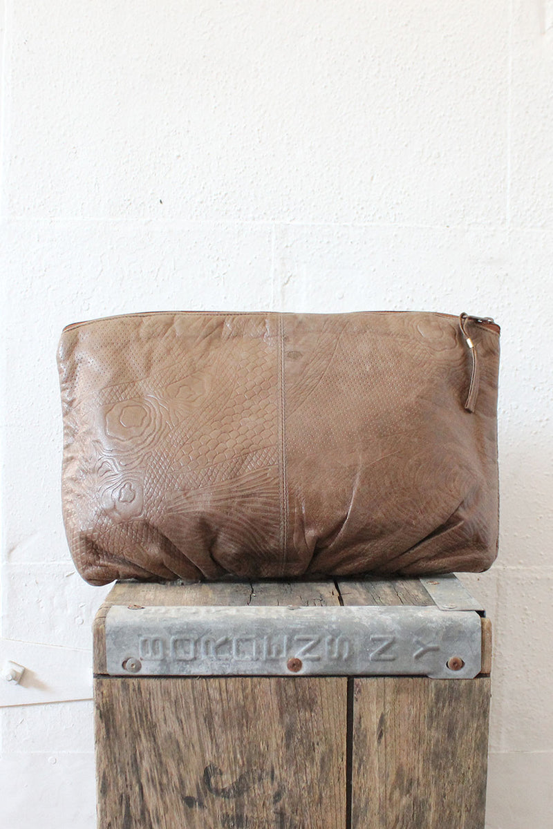 Mixed Embossed Clutch
