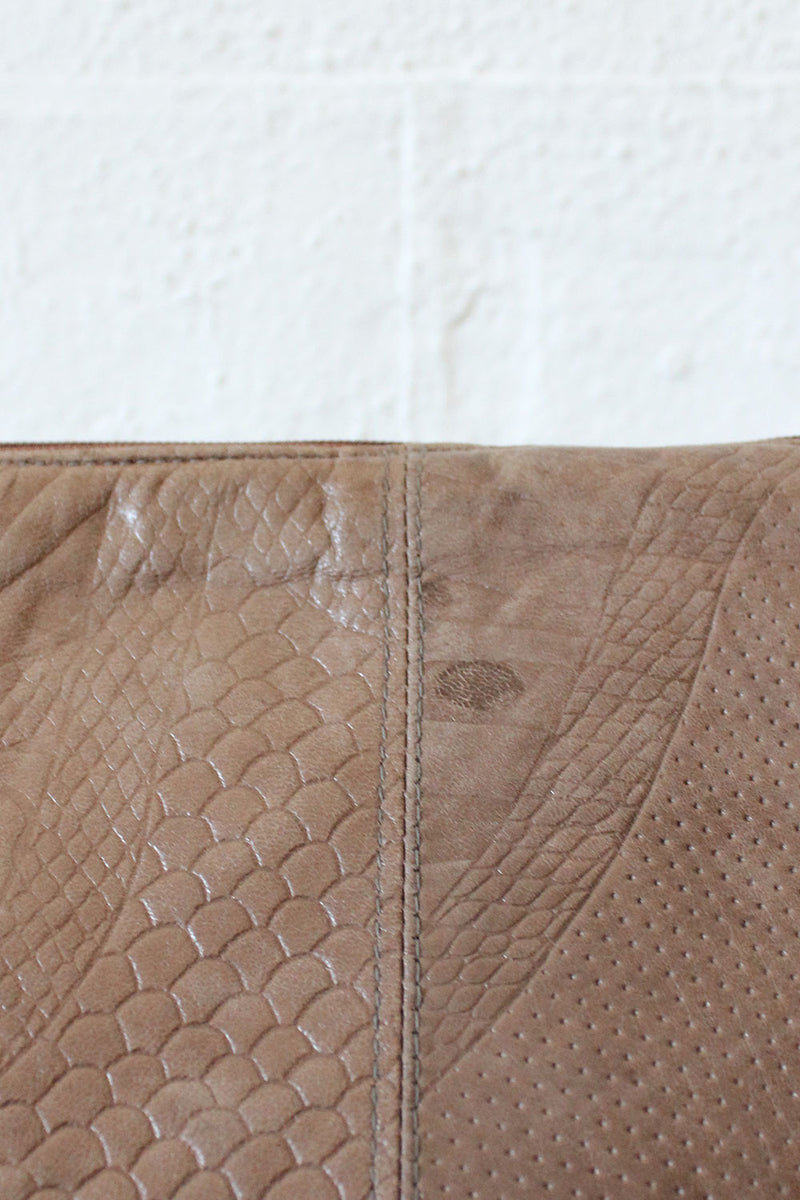 Mixed Embossed Clutch
