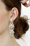 Rhinestone Disco Deco Earrings