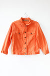 Orange Crush Jean Jacket M