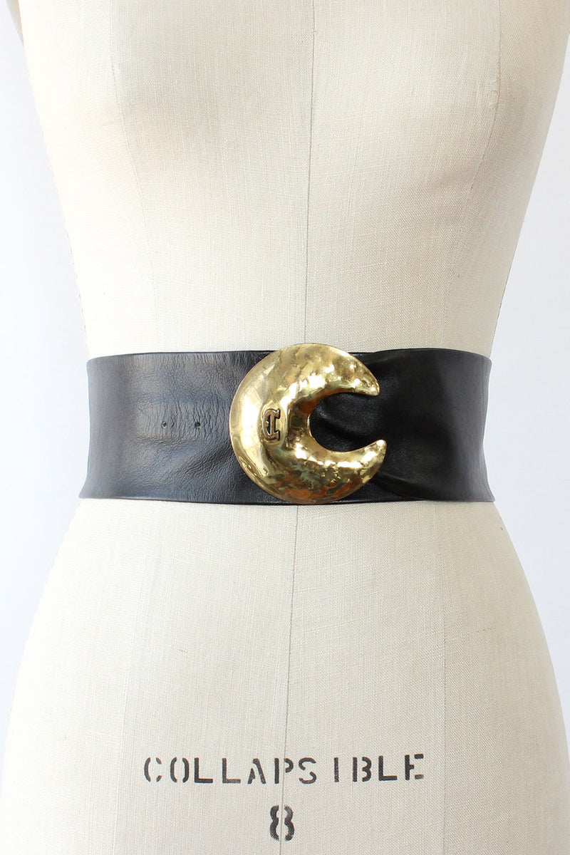 Aigner Black & Brass Belt