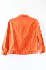 Orange Crush Jean Jacket M