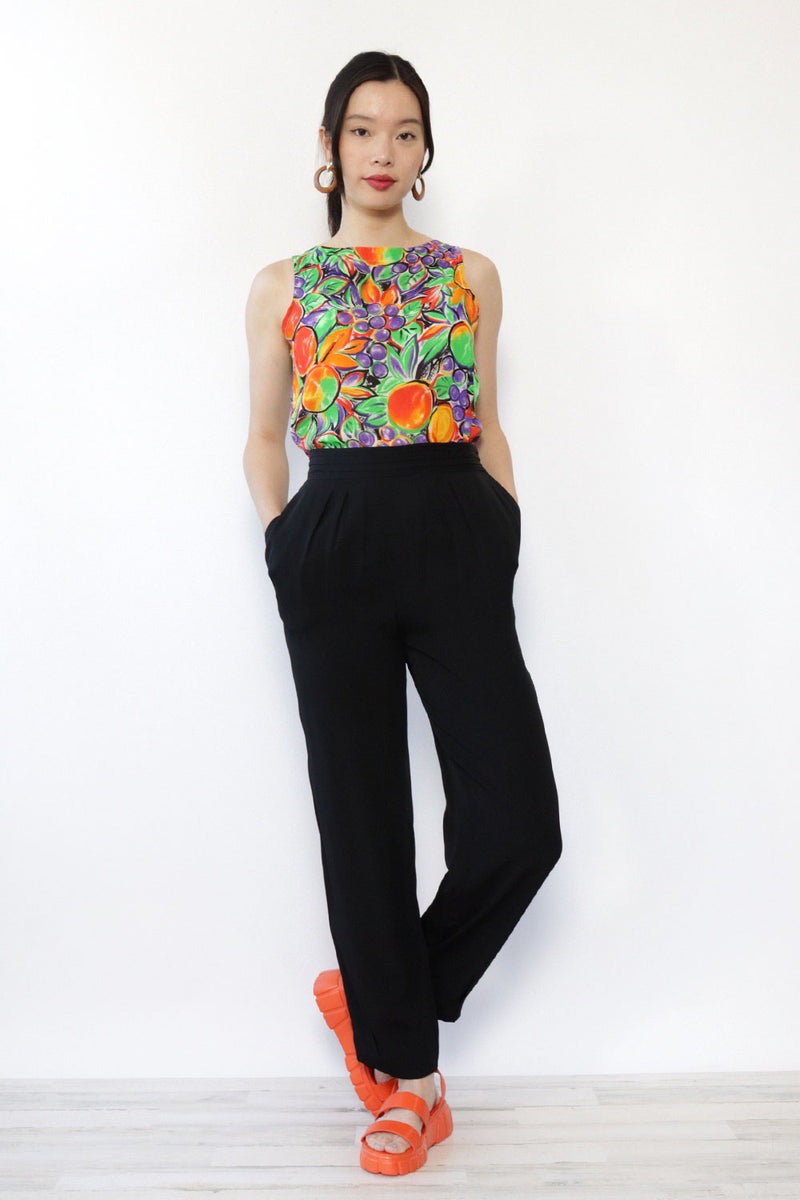 Pleated Waist Slacks M
