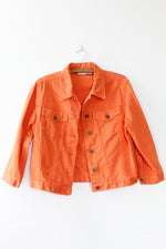 Orange Crush Jean Jacket M