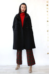 Mod Wool Fur Collar Coat S/M