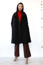 Mod Wool Fur Collar Coat S/M