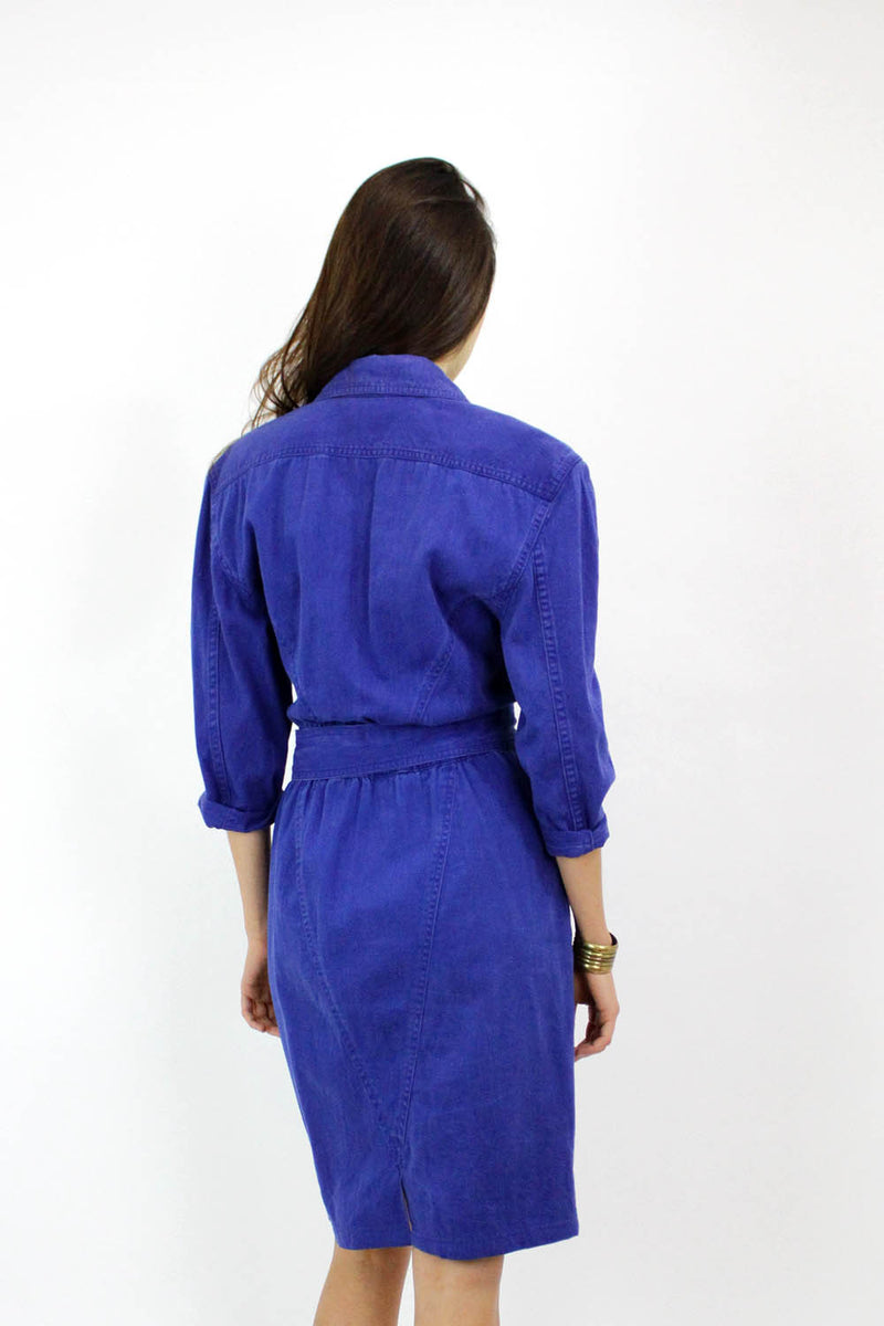 80s denim dress