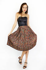 Jaeger Aztec Silk Skirt M