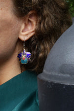Orchid Enamel Earrings