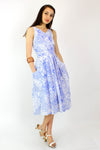 Periwinkle Pattern Cotton Dress M