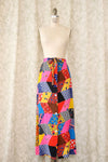 Crazy Patchwork Maxi Skirt M/L