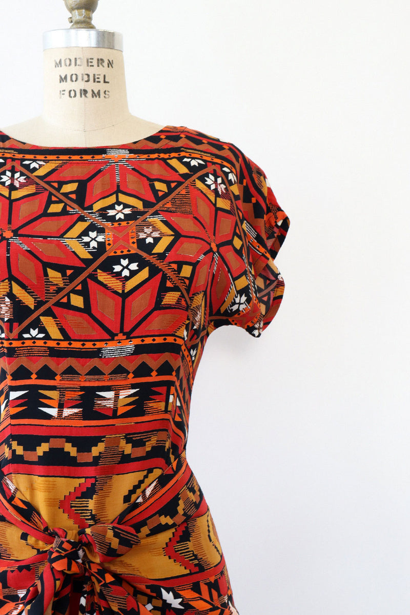 Southwest Front Wrap Dress S