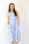Periwinkle Pattern Cotton Dress M