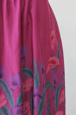 Fuchsia Calla Lily Skirt S