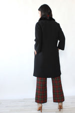 Mod Wool Fur Collar Coat S/M