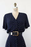 Ditsy Comma Print Shirtdress M/L