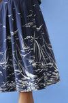 Navy Nautical Print Skirt XS