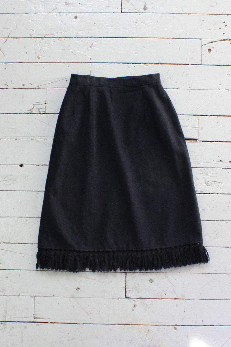 Full Fringe Pencil Skirt XS