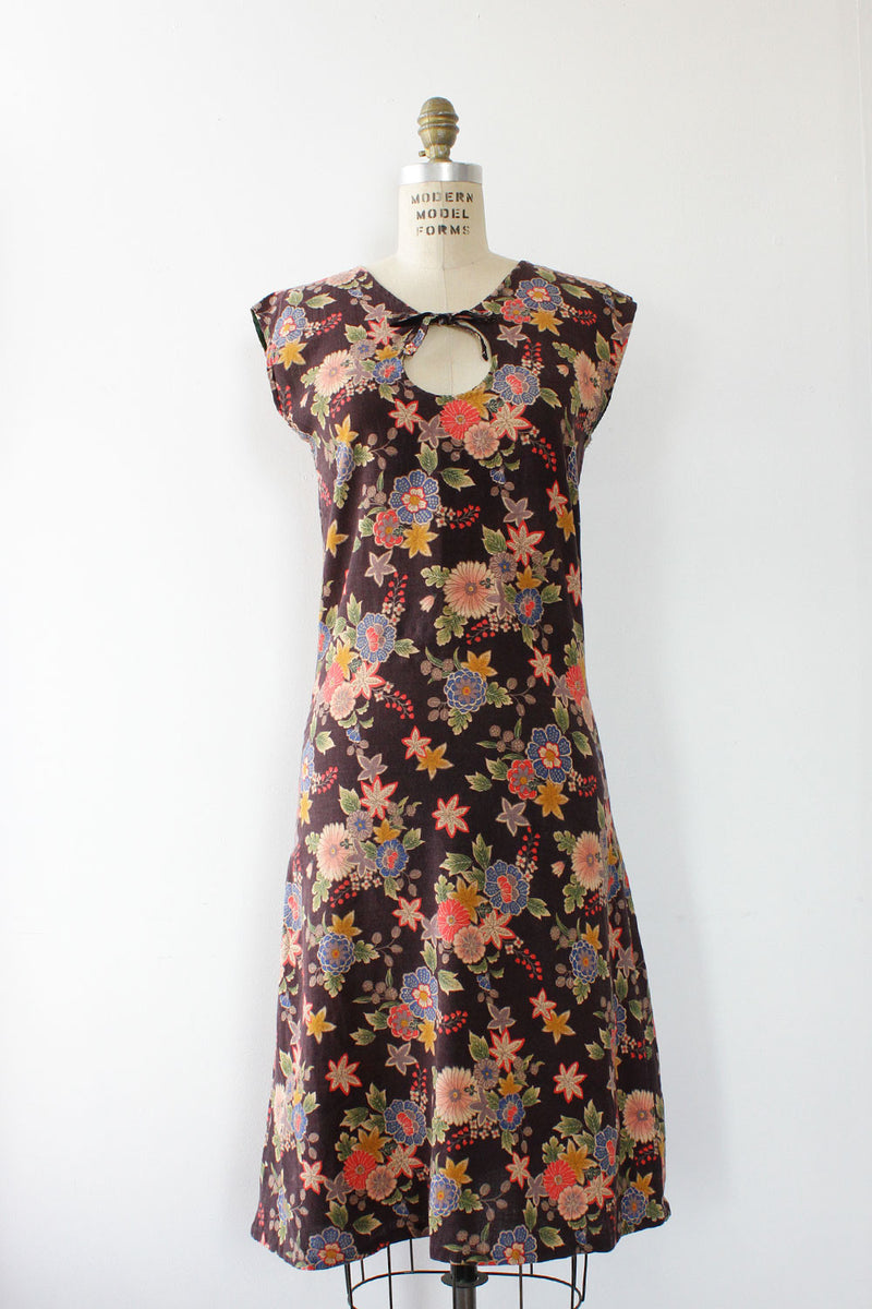 Tsubaki Cotton Keyhole Dress S