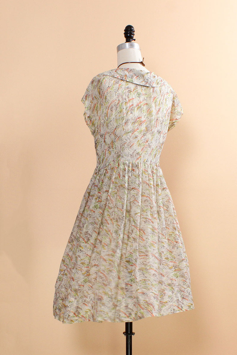 Sheer Squiggle Dress S/M