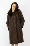 1940s vintage boucle wool swing coat