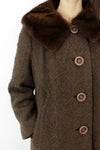 vintage boucle wool coat