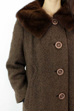 vintage boucle wool coat