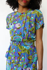 Purple Peplum Dress M