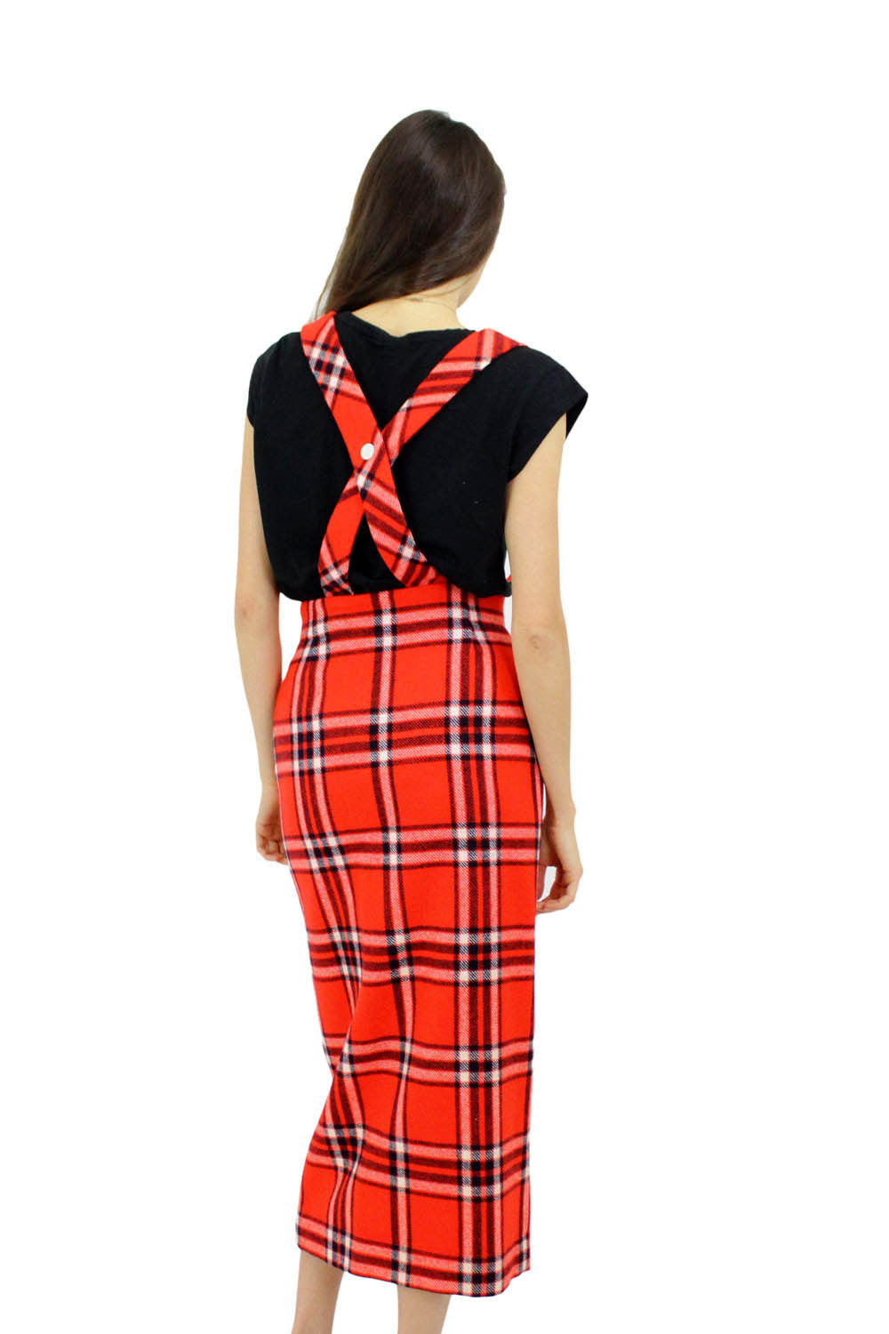 long plaid skirt