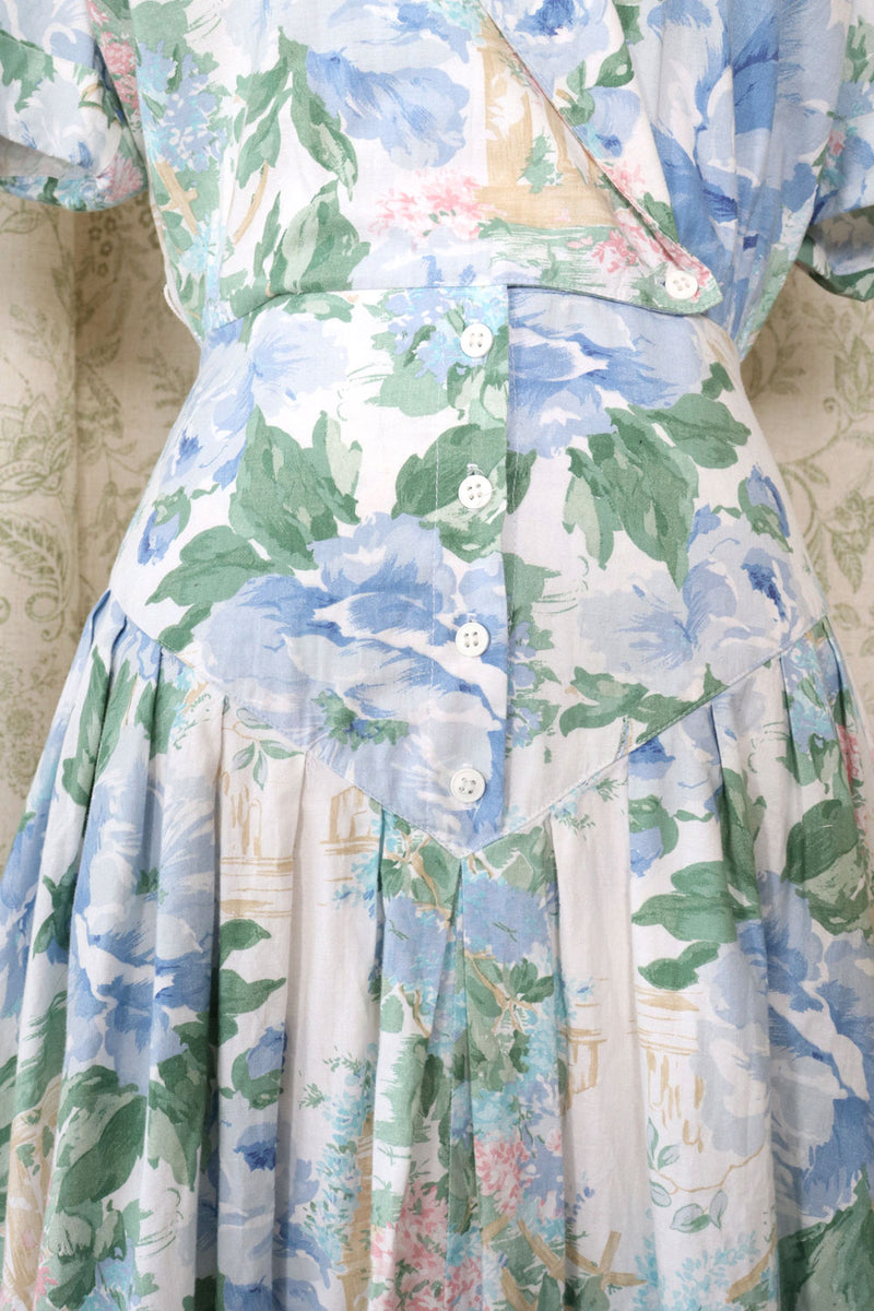 Carol Anderson Watercolor Floral Dress L