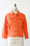 Orange Crush Jean Jacket M